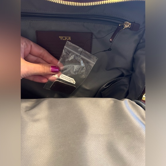 Tumi Gemma Leather Backpack in Cordovan - Picture 13 of 14